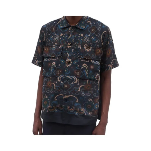 Paisley-Pattern Pocket Shirt