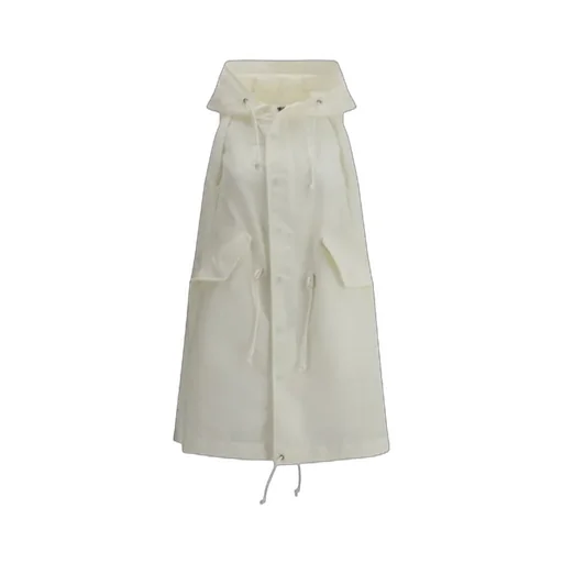 Drawstring Hem Hooded Vest