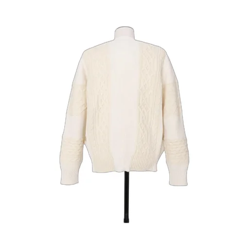 Cable-Knit Panelled Sweater