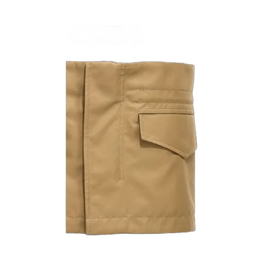 Miniskirt Insert Straight Leg Pants