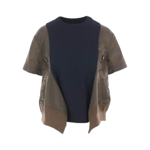 Panel Detailed Crewneck T-Shirt