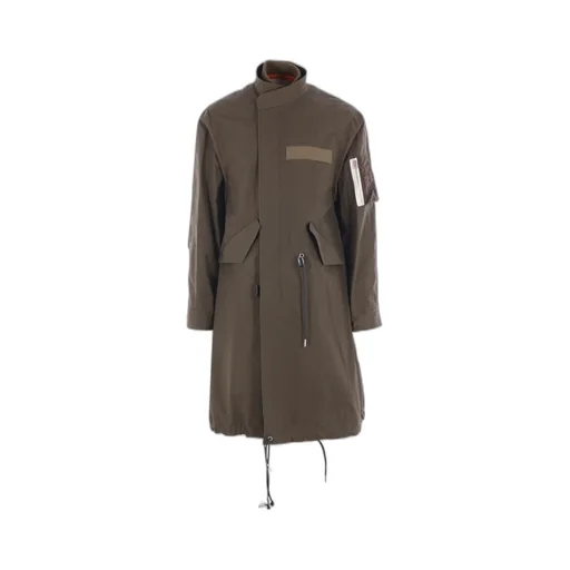 High-Neck Drawstring Parka