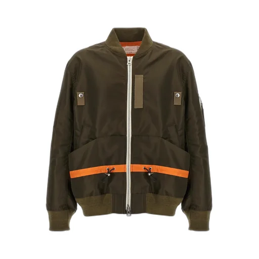 Drawstring-Waist Bomber Jacket