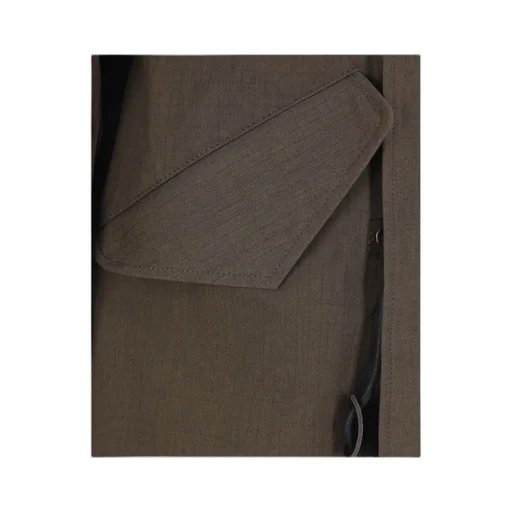 High-Neck Drawstring Parka