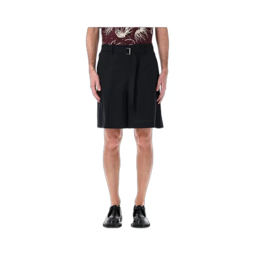 Belted Pleated Shorts