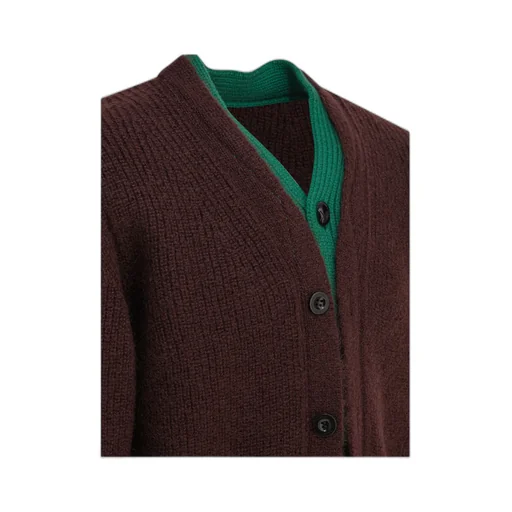 Layered Effect Knitted Cardigan