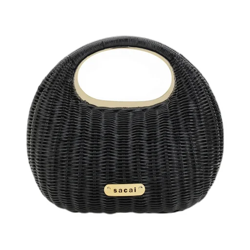 Logo Plaque Round Bag