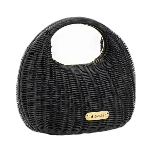 Logo Plaque Round Bag