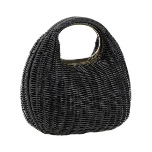 Logo Plaque Round Bag