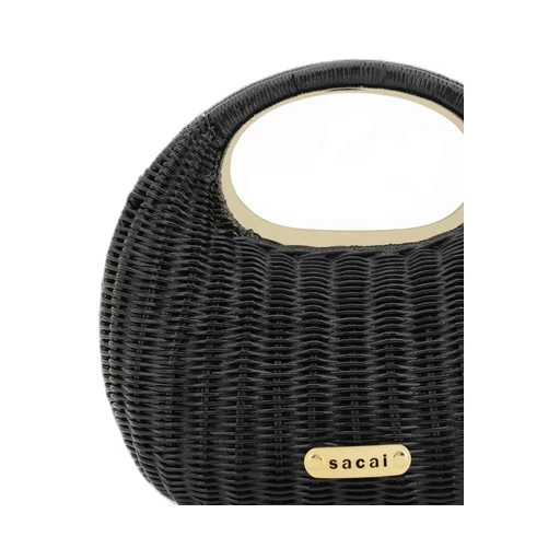 Logo Plaque Round Bag