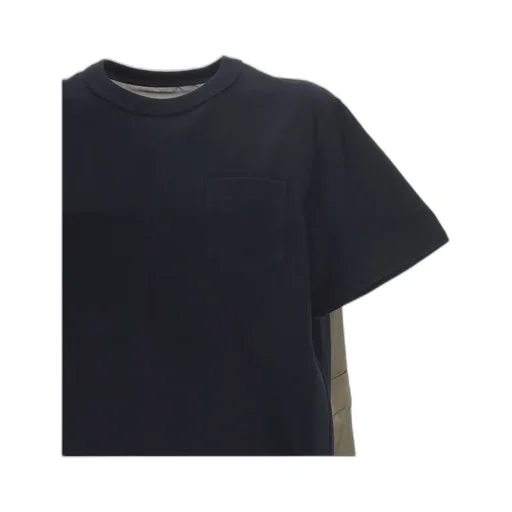 Semi-Sheer Panelled T-Shirt