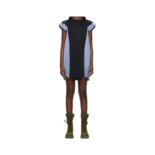 Stripe Detailed Mini Dress