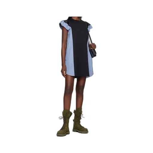 Stripe Detailed Mini Dress