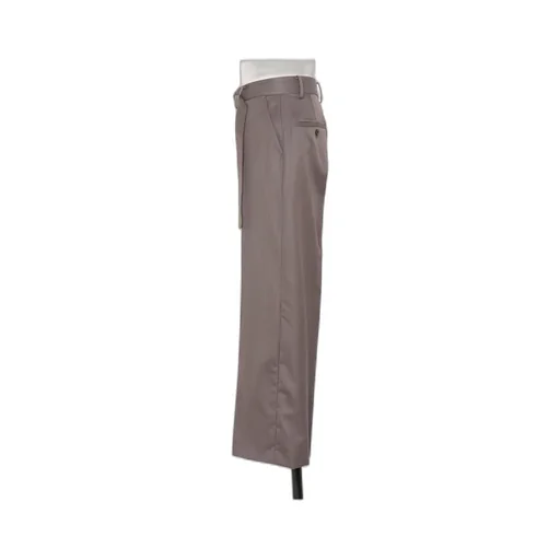 Belt Wool Loop Casual Pants