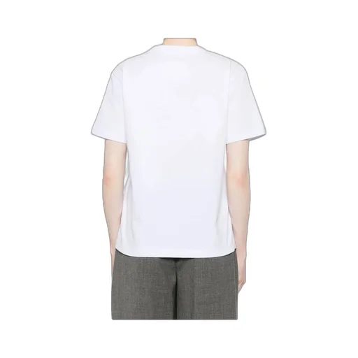 Flocked-Slogan T-Shirt