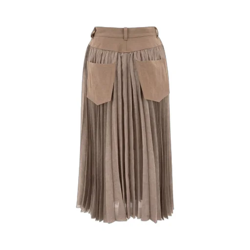 Pleated Midi Skirt