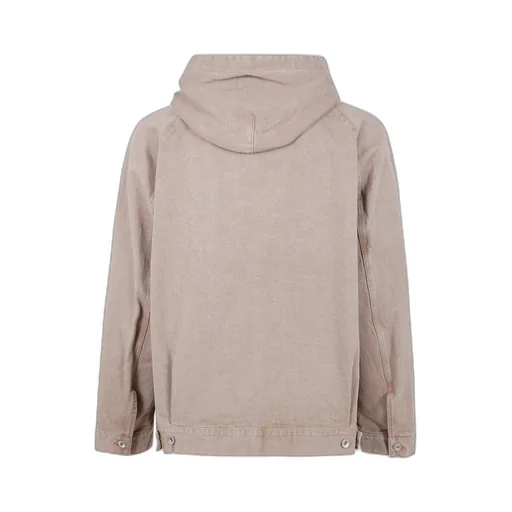 Zipped Denim Hoodie