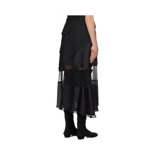 Asymmetric Midi Skirt