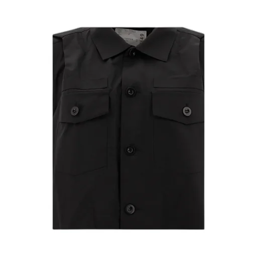 Box-Pleat Detailed Sleeveless Shirt Dress