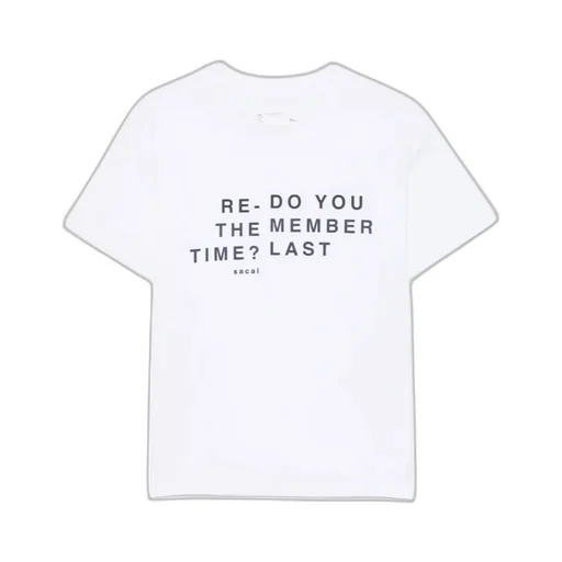 Flocked-Slogan T-Shirt