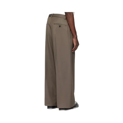 Belt Wool Loop Casual Pants
