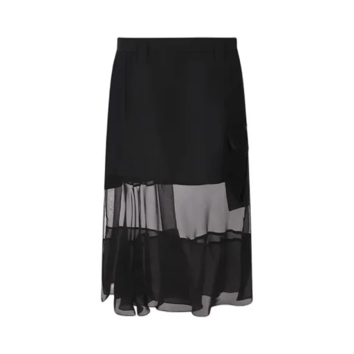 Asymmetric Midi Skirt