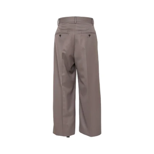 Belt Wool Loop Casual Pants