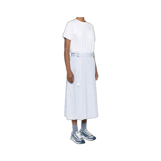 Poplin Jersey Midi Dress