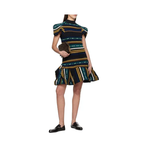 Patterned Knit Dress
