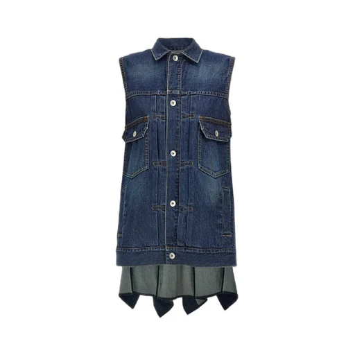 Ruffled Denim Dress