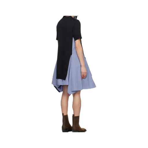 Poplin Stripe-Detail Dress