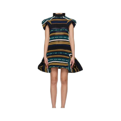 Patterned Knit Dress