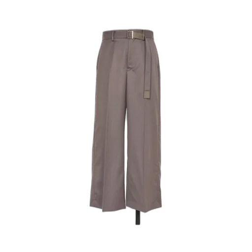 Belt Wool Loop Casual Pants