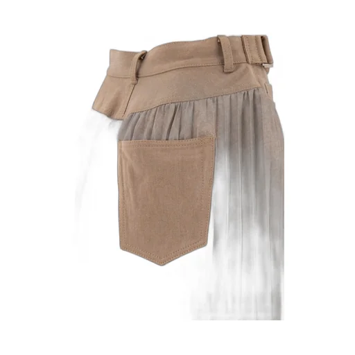 Pleated Midi Skirt