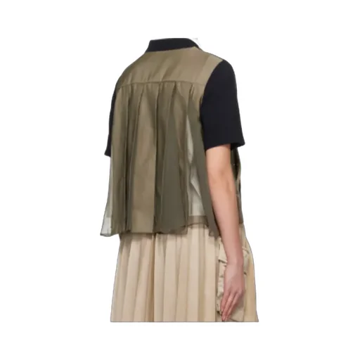 Spliced Round-Neck Sweater