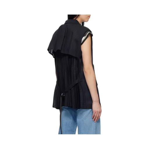 Storm Flap Pinstriped Waistcoat