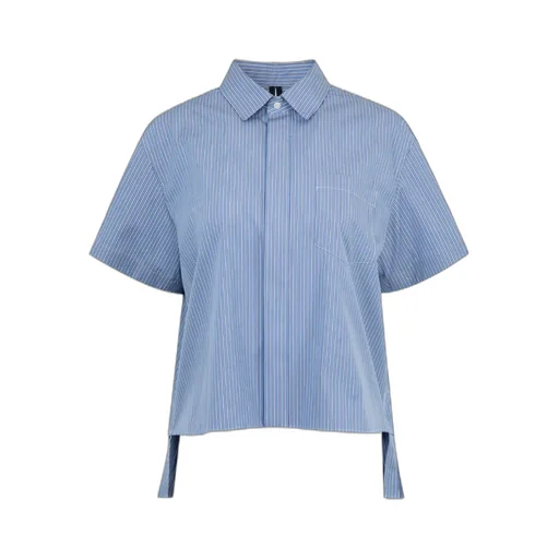 Striped Pleated Detail Shirt
