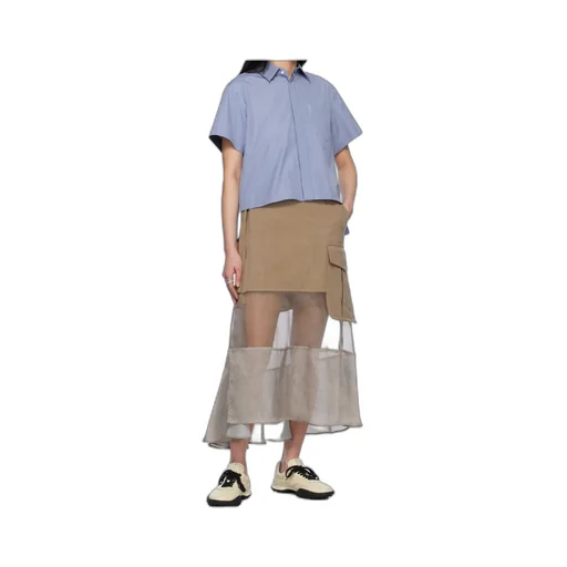Striped Pleated Detail Shirt