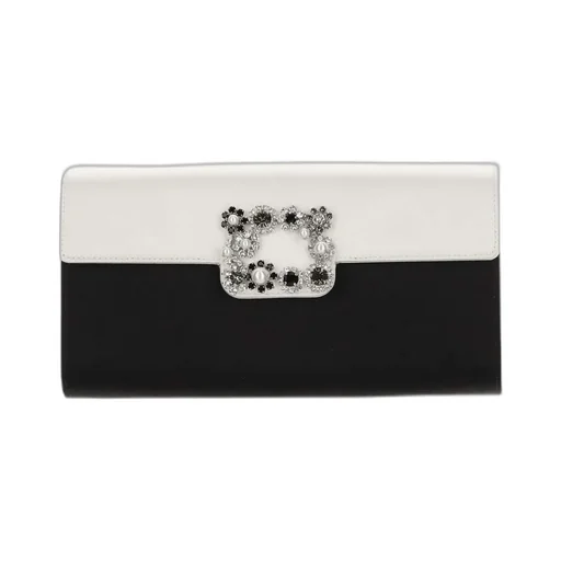Flower Strass Envelope Clutch Bag