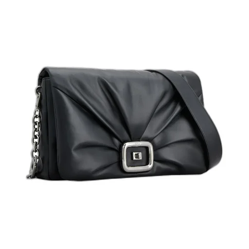 Viv Choc Chain-Linked Large Shoulder Bag