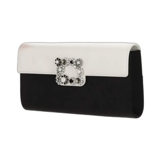 Flower Strass Envelope Clutch Bag