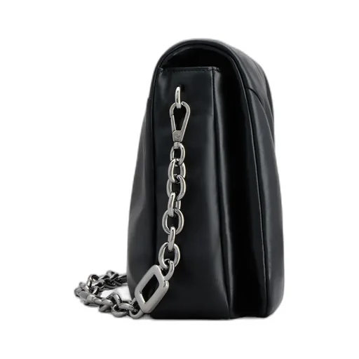 Viv Choc Chain-Linked Large Shoulder Bag