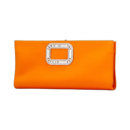 Buckle Embellished Clutch Bag