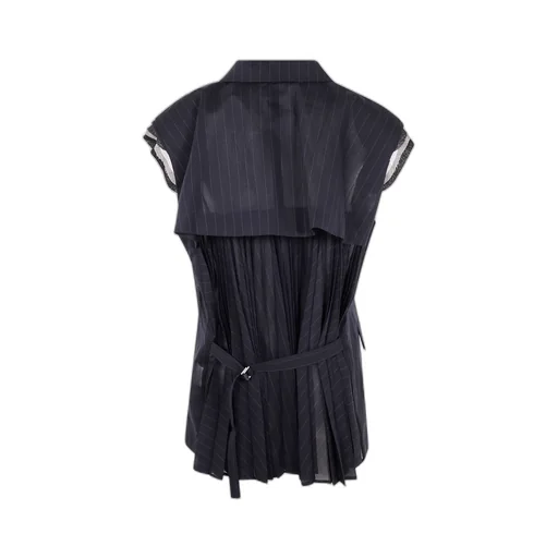 Storm Flap Pinstriped Waistcoat