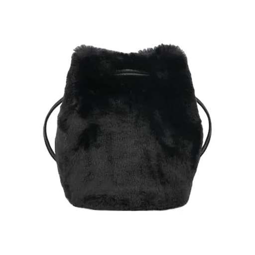 Buckle Embellished Drawstring Bucket Bag