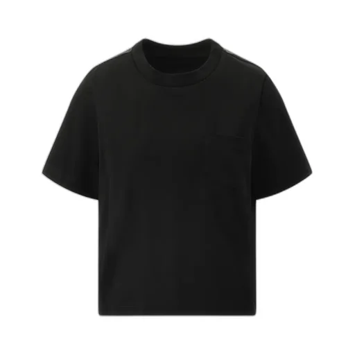 Short Sleeved Panelled Crewneck T-Shirt