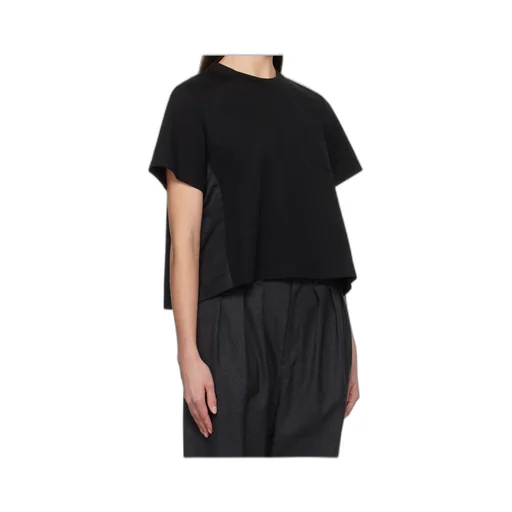 Short Sleeved Panelled Crewneck T-Shirt