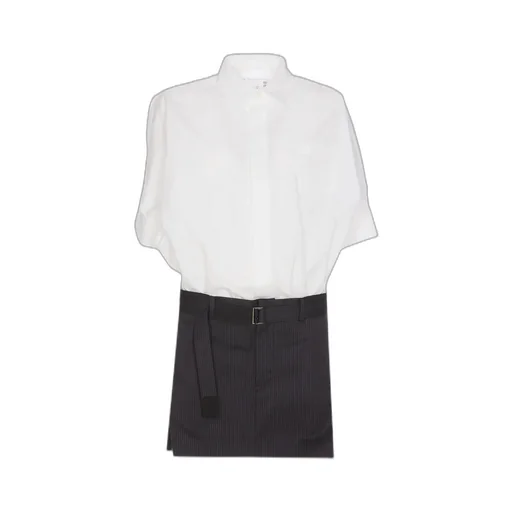 Belted Mini Shirt Dress