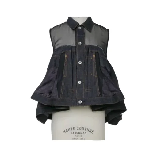 Semi-Sheer Panelled Vest