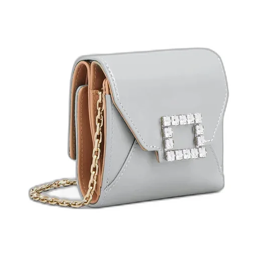 Gem-Embellished Chain Wallet